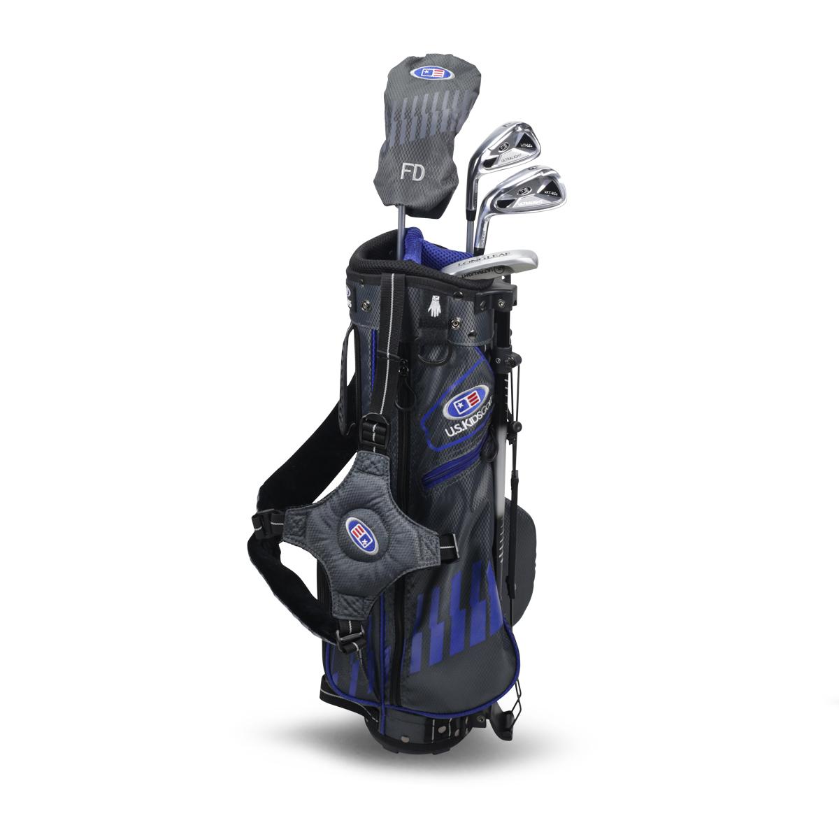 Right Hand UL7-45 4 Club Stand Set, Black/Blue | U.S. Kids Golf